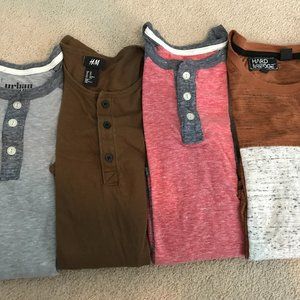 Henley Long-Sleeve T-Shirt Bundle